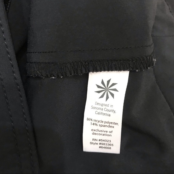 Athleta Ponte Twill Black Skyose Skater Skirt 10 - Picture 3 of 8